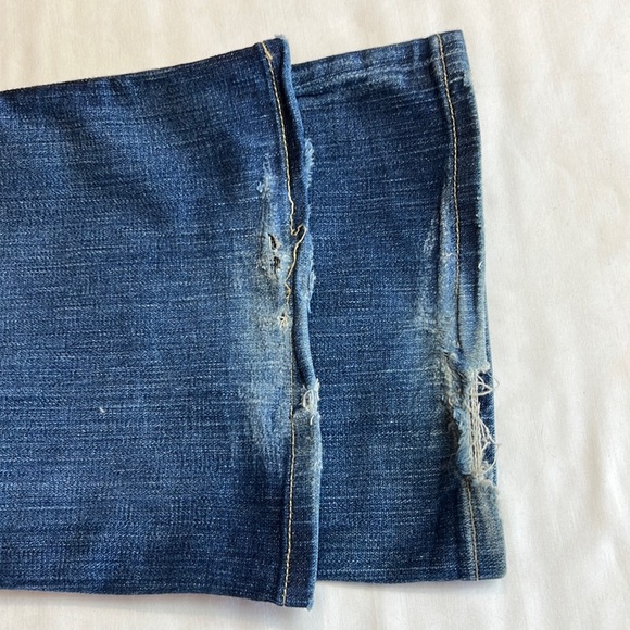 BKE bootcut Med Rise stretch distressed Jeans SZ 29 - Picture 8 of 12
